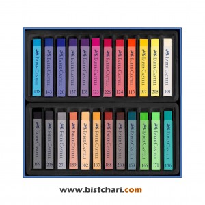 پاستل گچی نرم 24 رنگ Creative Studio کد 128324 برند فابر کاستل Faber Castell