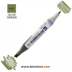 ماژیک راندو دو سر مدل Zig کد Olive Green) 545) برند کیورکالر KureColor