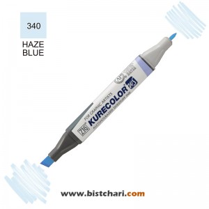 ماژیک راندو دو سر مدل Zig کد Haze Blue) 340) برند کیورکالر KureColor