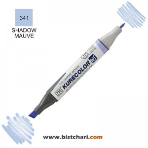 ماژیک راندو دو سر مدل Zig کد Shadow Mauve) 341) برند کیورکالر KureColor