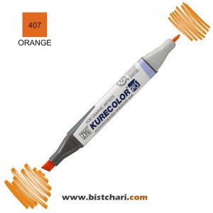 ماژیک راندو دو سر مدل Zig کد Orange) 407) برند کیورکالر KureColor