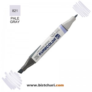 ماژیک راندو دو سر مدل Zig کد Pale Gray) 821) برند کیورکالر KureColor