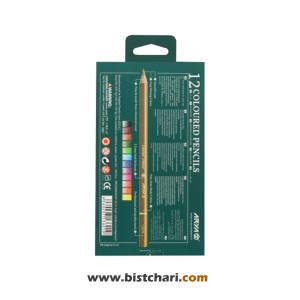 مداد رنگی 12 رنگ مدل Artist کد 3601 برند آریا Arya