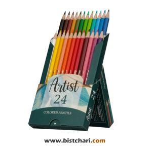 مداد رنگی 24 رنگ مدل Artist کد 3602 برند آریا Arya