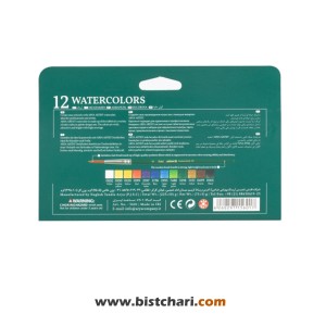آبرنگ 12 رنگ مدل Artist کد 5601 برند آریا Arya
