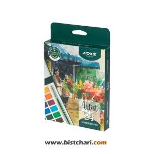 آبرنگ 24 رنگ مدل Artist کد 5602 برند آریا Arya