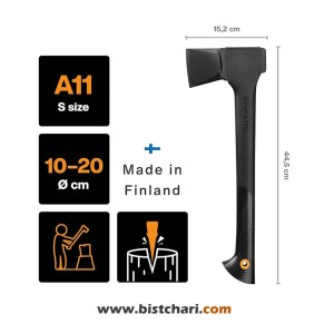 تبر مدل Splitting Axe A11 کد 1051086 برند فیسکارس Fiskars