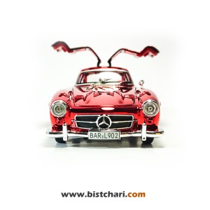 ماکت مرسدس بنز  Mercedes-Benz مدل SL 300 رنگ قرمز لیزری