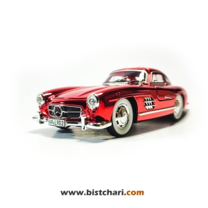 ماکت مرسدس بنز  Mercedes-Benz مدل SL 300 رنگ قرمز لیزری