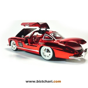 ماکت مرسدس بنز  Mercedes-Benz مدل SL 300 رنگ قرمز لیزری