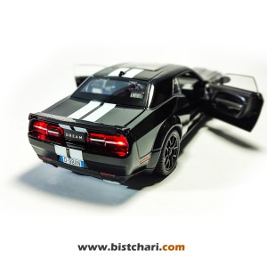 ماکت دوج چلنجر Dodge Challenger مدل SRT Hellcat (Widebody) رنگ مشکی