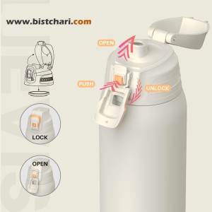 فلاسک دوجداره 1500 میلی لیتر مدل Nevis برند سانتکو Santeco