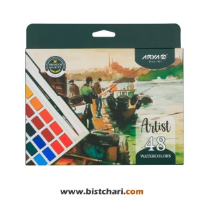 آبرنگ 48 رنگ مدل Artist کد 5604 برند آریا Arya