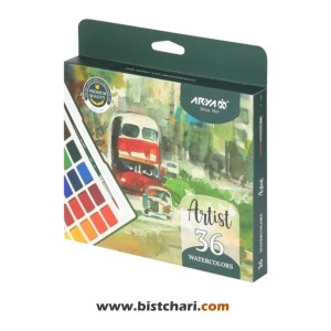 آبرنگ 36 رنگ مدل Artist کد 5603 برند آریا Arya