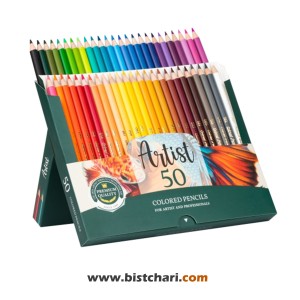 مداد رنگی 50 رنگ مدل Artist کد 3604 برند آریا Arya