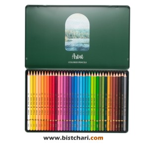 مداد رنگی 36 رنگ جعبه فلزی مدل Artist کد 3903 برند آریا Arya