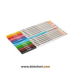 مداد رنگی آبرنگی 12 رنگ مدل Artist کد 3084 برند آریا Arya