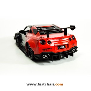 ماکت ماشین نیسان Nissan مدل GTR R35 رنگ قرمز-مشکی