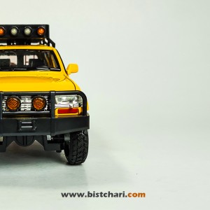 ماکت ماشین تویوتا Toyota مدل لندکروزر Land Cruiser رنگ زرد/خاکستری