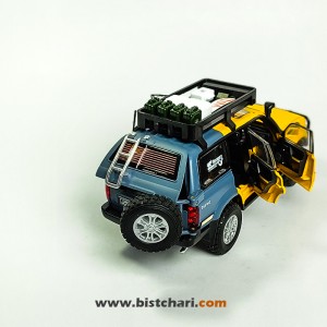 ماکت ماشین تویوتا Toyota مدل لندکروزر Land Cruiser رنگ زرد/خاکستری