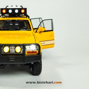 ماکت ماشین تویوتا Toyota مدل لندکروزر Land Cruiser رنگ زرد/خاکستری