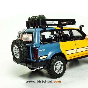 ماکت ماشین تویوتا Toyota مدل لندکروزر Land Cruiser رنگ زرد/خاکستری