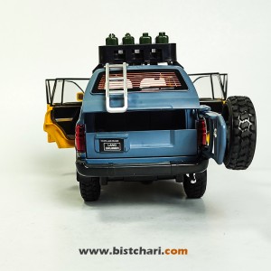 ماکت ماشین تویوتا Toyota مدل لندکروزر Land Cruiser رنگ زرد/خاکستری