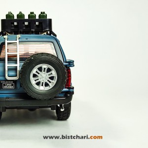 ماکت ماشین تویوتا Toyota مدل لندکروزر Land Cruiser رنگ زرد/خاکستری