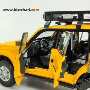 ماکت ماشین تویوتا Toyota مدل لندکروزر Land Cruiser رنگ زرد/خاکستری
