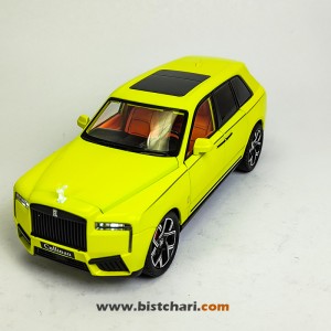 ماکت ماشین رولز رویس Rolls Royce مدل Cullinan رنگ زرد