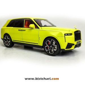 ماکت ماشین رولز رویس Rolls Royce مدل Cullinan رنگ زرد