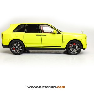 ماکت ماشین رولز رویس Rolls Royce مدل Cullinan رنگ زرد