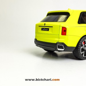 ماکت ماشین رولز رویس Rolls Royce مدل Cullinan رنگ زرد