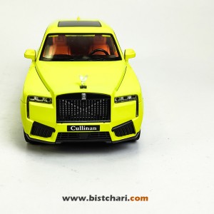 ماکت ماشین رولز رویس Rolls Royce مدل Cullinan رنگ زرد