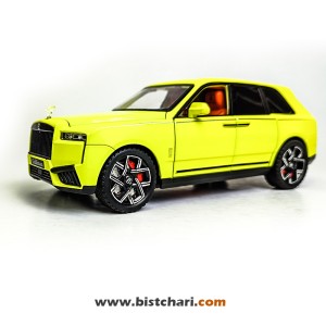 ماکت ماشین رولز رویس Rolls Royce مدل Cullinan رنگ زرد