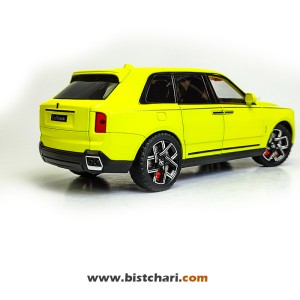 ماکت ماشین رولز رویس Rolls Royce مدل Cullinan رنگ زرد