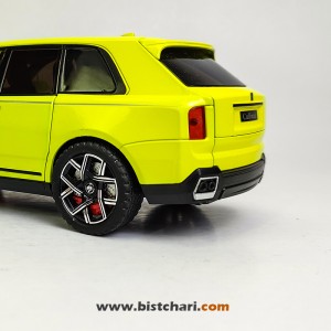 ماکت ماشین رولز رویس Rolls Royce مدل Cullinan رنگ زرد