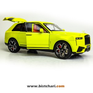 ماکت ماشین رولز رویس Rolls Royce مدل Cullinan رنگ زرد