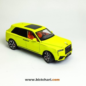 ماکت ماشین رولز رویس Rolls Royce مدل Cullinan رنگ زرد