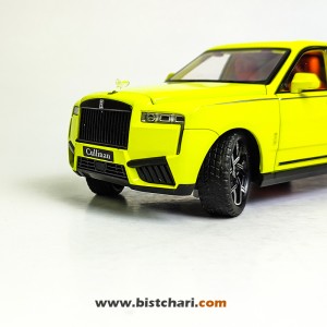 ماکت ماشین رولز رویس Rolls Royce مدل Cullinan رنگ زرد