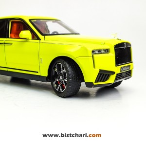 ماکت ماشین رولز رویس Rolls Royce مدل Cullinan رنگ زرد