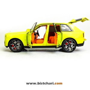 ماکت ماشین رولز رویس Rolls Royce مدل Cullinan رنگ زرد