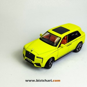 ماکت ماشین رولز رویس Rolls Royce مدل Cullinan رنگ زرد