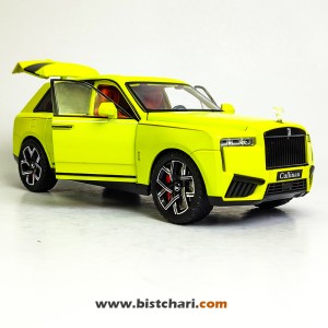 ماکت ماشین رولز رویس Rolls Royce مدل Cullinan رنگ زرد