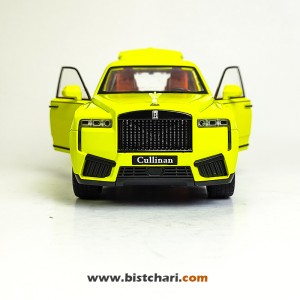 ماکت ماشین رولز رویس Rolls Royce مدل Cullinan رنگ زرد