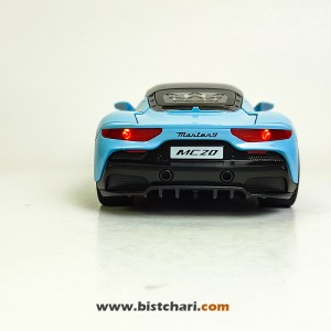 ماکت ماشین مازراتی Maserati مدل MC 20 رنگ آبی روشن