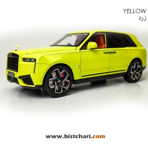ماکت ماشین رولز رویس Rolls Royce مدل Cullinan رنگ زرد