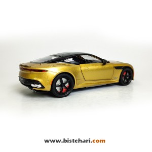 ماکت ماشین استون مارتین Aston Martin مدل DBS Super Leggera رنگ طلایی