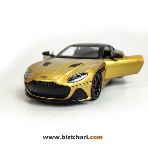 ماکت ماشین استون مارتین Aston Martin مدل DBS Super Leggera رنگ طلایی
