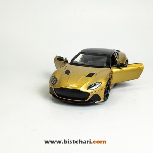 ماکت ماشین استون مارتین Aston Martin مدل DBS Super Leggera رنگ طلایی
